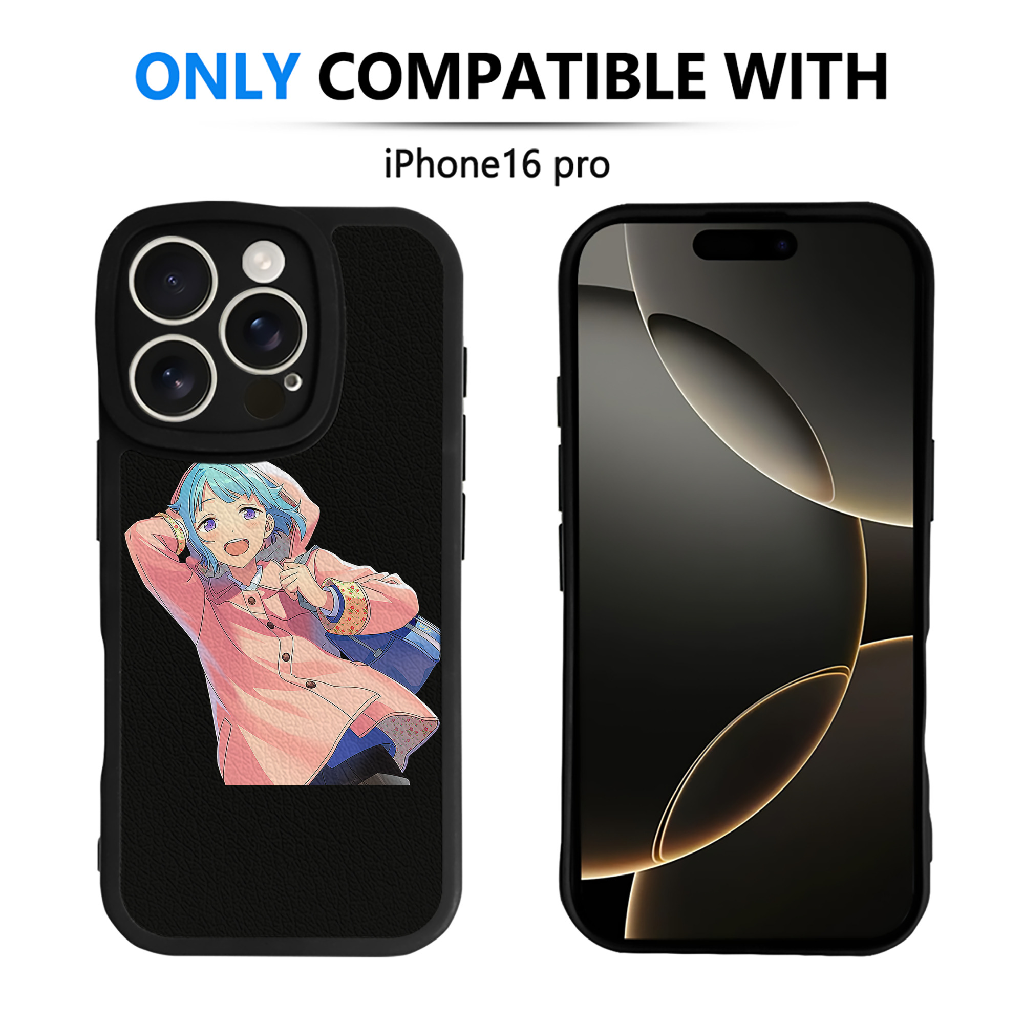 （画像用） あんさんぶるスターズ! Ensemble Stars 【iPhone 16シリーズ対応】シリコンスマホケース（レザー調） 材質：シリコン